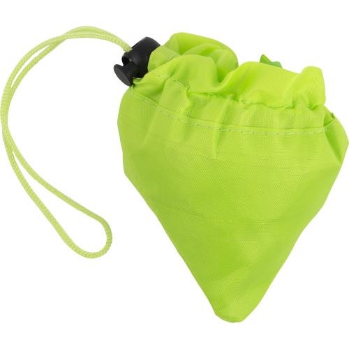 Opvouwbare polyester (210D) boodschappentas lime